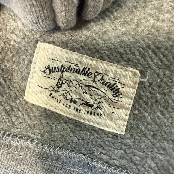 Prana Men's Heather Grey Zip Hoodie - Picture 9 of 9